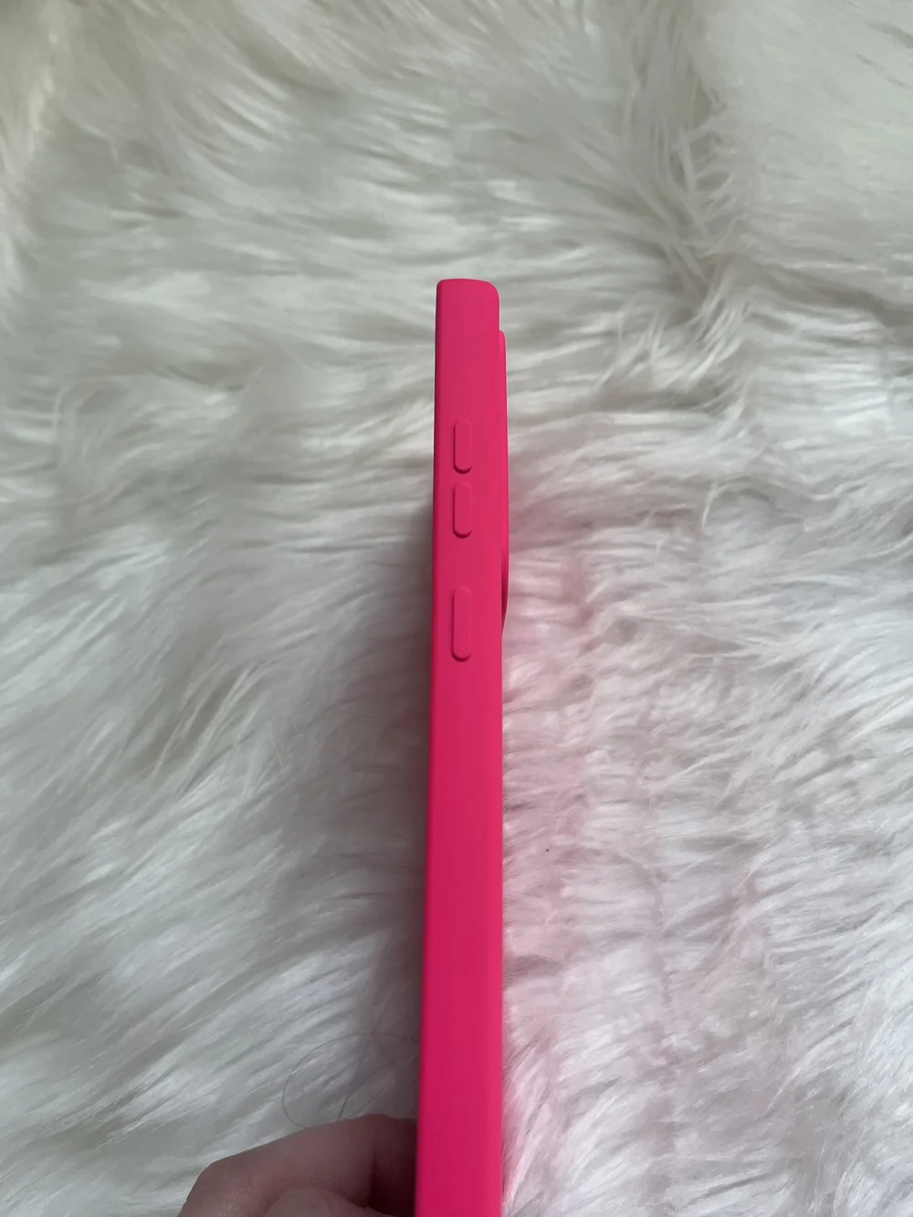 Hot Pink Silicone Phone Case - Slim Protective Cover Fits Galaxy S25 Ultra
